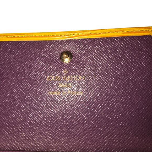 Authentic, Louis Vuitton, Yellow Epi Leather Wallet-Coin Purse - Picture 4 of 12